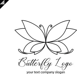 Butterfly logo vector