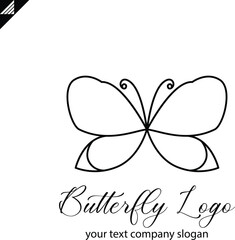 Butterfly logo vector