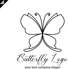 Butterfly logo vector