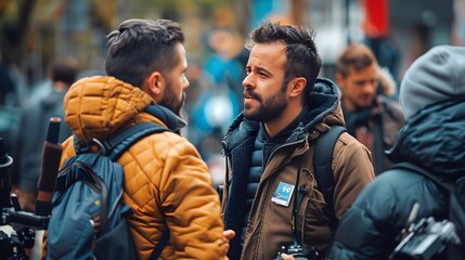 Fototapeta premium camera, video, television, lens, studio, film, equipment, digital, technology, tv, movie, professional, news, media, broadcasting, interview, camcorder, filming, photography, broadcast, shooting, even