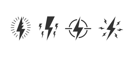 hand drawn doodle thunder bolt illustration vector isolated background