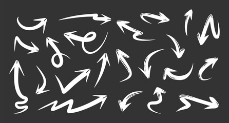 illustration of a set of doodle arrows, the design elements you need