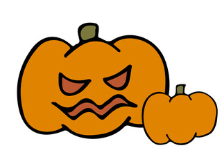 シンプルでかわいいハロウィンかぼちゃ
