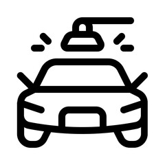Obraz premium waxing car icon with line style, perfect for user interface projects