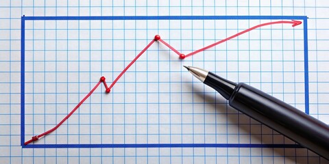 Retirement concept chart drawn with a marker, retirement planning