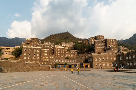 Abha, Saudi Arabia: View of the Rijal Almaa ancient village near Abha in Saudi Arabia mountains