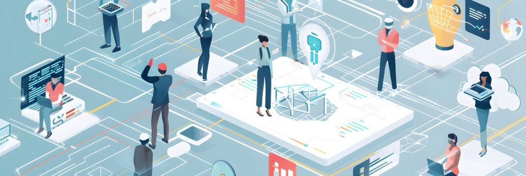 Ethical AI development: a diverse team discussing responsible practices in open-source technology