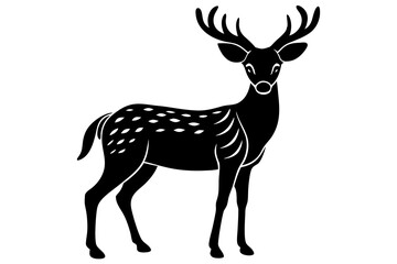 Deer silhouette vector design for commercial use illustration