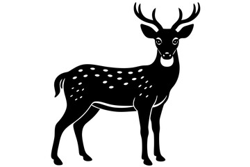 Deer silhouette vector design for commercial use illustration