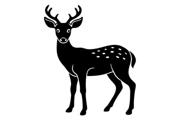 Deer silhouette vector design for commercial use illustration