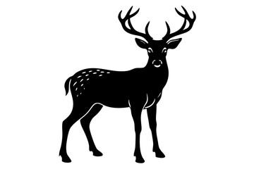 Deer silhouette vector design for commercial use illustration