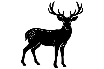 Deer silhouette vector design for commercial use illustration