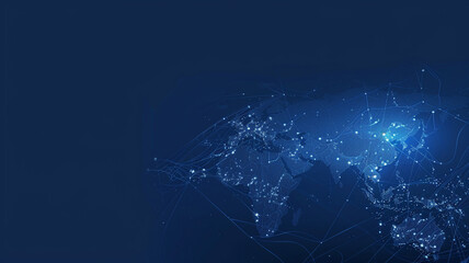 A close up of a globe with lines and dots tech background. globe close-up, tech background, globe with lines and dots, global network, digital globe, technology background, data visualization,