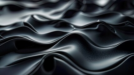 Fototapeta premium Abstract Black Wavy Pattern