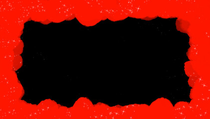 きらめく手描きのフレーム