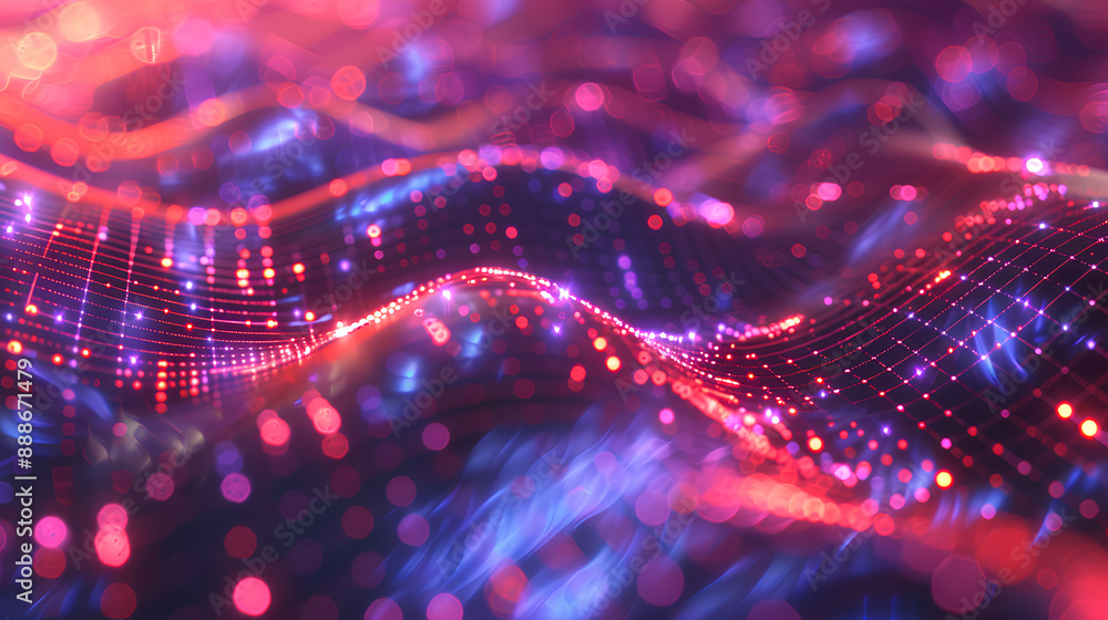Poster digital background perfect for tech processes, neural networks, artificial intelligence, data transf