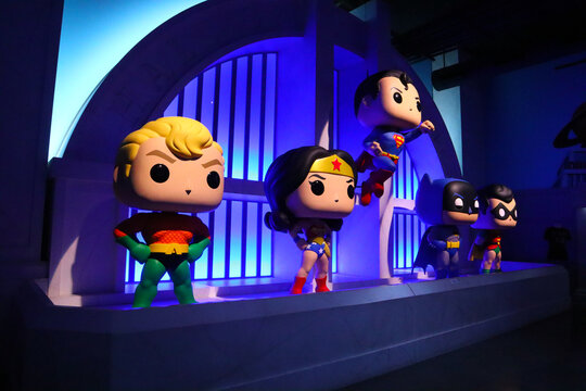 Hollywood, California &ndash; July 16, 2024: Interior view of FUNKO Hollywood Store at 6201 Hollywood Blvd. Funko is an American company that collectibles manufactures, known for its licensed vinyl figurine