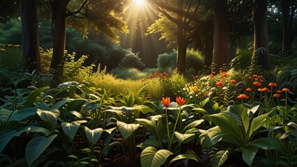 Fototapeta premium morning in the forest