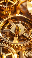 Gears of Efficiency: Time Management Mastery and Productivity Emblems in a Professional Setting