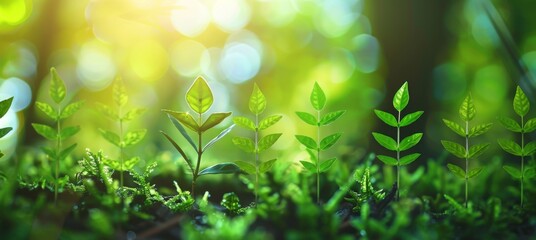 Obraz premium Eco-friendly Green Arrow Symbolizing Sustainable Development, Environmental Protection, and Ecological Civilization. A Beacon for Green Economy and Eco-conscious Lifestyles.
