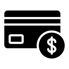 credit card glyph icon