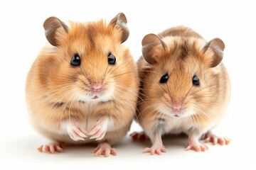 country pigs isolated on white