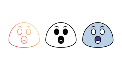 Wow icon design with white background stock illustration