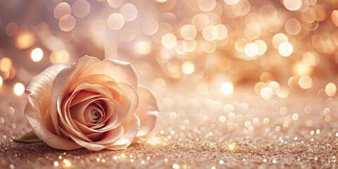 Rose gold background with soft lighting for elegant and glamorous stock photo, rose gold, background, lighting, elegant