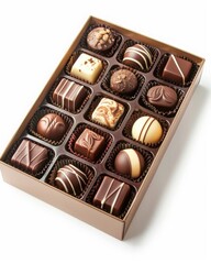 Assorted chocolates in gift box
