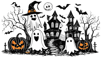 GRAPHIC ILLUSTRATION FOR HALLOWEEN