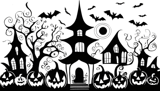 GRAPHIC ILLUSTRATION FOR HALLOWEEN