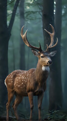 Fototapeta premium deer in the woods