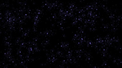 purple neon glowing colored infinite seamless falling starry snowflakes pattern wallpaper on black background. 4k full hd abstract wallpaper backdrop on an a deep dark midnight black background