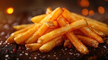 Crispy French Fries with Salt and Pepper
