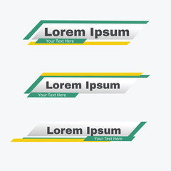 Text tittle banner collection