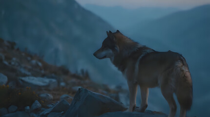 Obraz premium wolf in winter