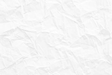 Naklejka premium white crumpled paper background texture