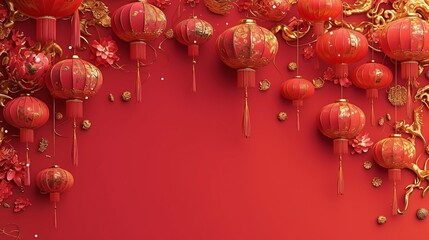 紙ランタンと花、中国テクスチャー16