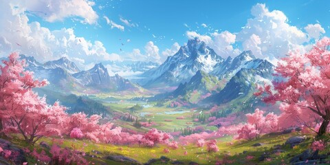 Spring Flowers Ultra High Definition Stunning Wallpaper Visuals: Diverse Artistic Inspirations from Nature, Architecture, and Abstract Design