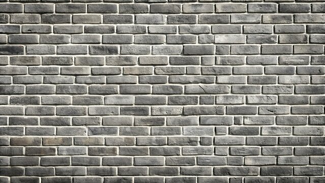Fototapeta Grey brick wall texture background, perfect for industrial or urban themed designs, brick, wall, texture, grey