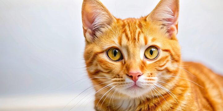 Playful orange tabby cat with bright eyes and striped fur, orange, tabby, cat, playful, bright, eyes, striped fur, pet, domestic