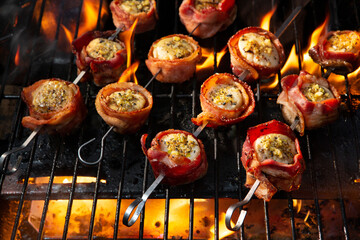 On the Grill Grilling Bacon Wrapped Scallops