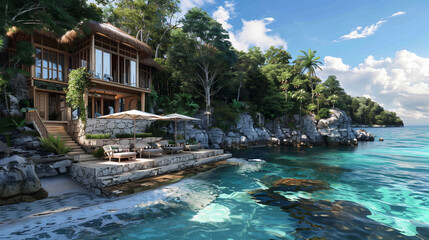 Luxury Spa Resort on a Secluded Island