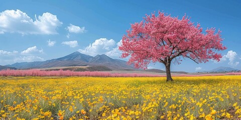 Spring Flowers Ultra High Definition Stunning Wallpaper Visuals: Diverse Artistic Inspirations from Nature, Architecture, and Abstract Design