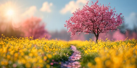 Spring Flowers Ultra High Definition Stunning Wallpaper Visuals: Diverse Artistic Inspirations from Nature, Architecture, and Abstract Design