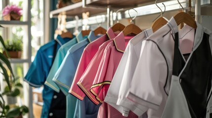 housekeeping uniform. 