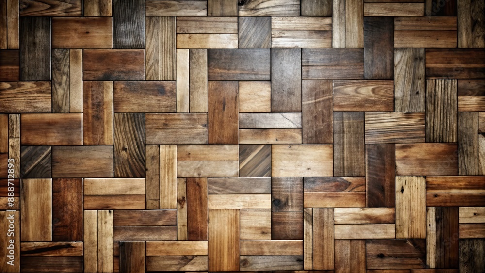 Wall mural dark parquet wood texture background, parquet, wood, texture, dark, wooden, floor, background, luxur