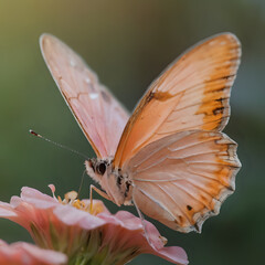 Obraz premium a butterfly that is sitting on a flower