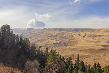 the beginning of autumn, walks in the highlands, panoramic views and the seasonal state in nature...