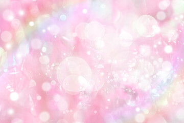 Glittering Soap Bubble Abstract Background（シャボン玉のようなキラキラ背景）